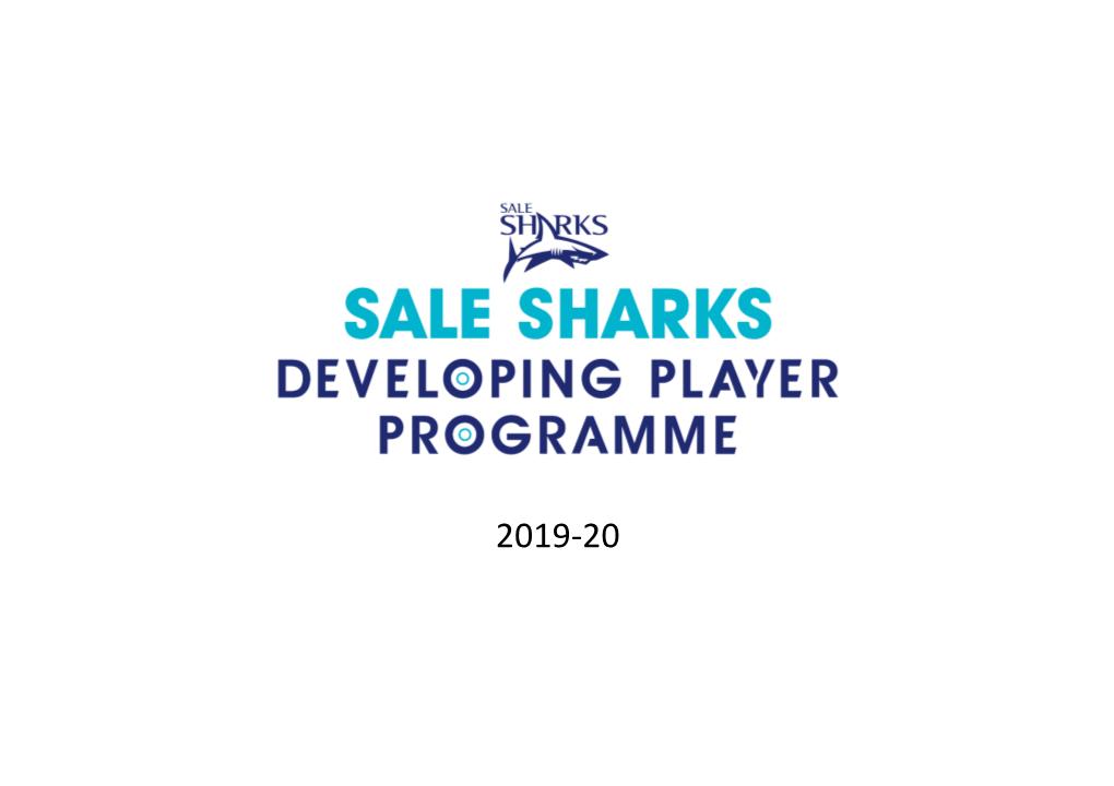 Sale Sharks Academy DPP Strategic Plan 2019-20 1
