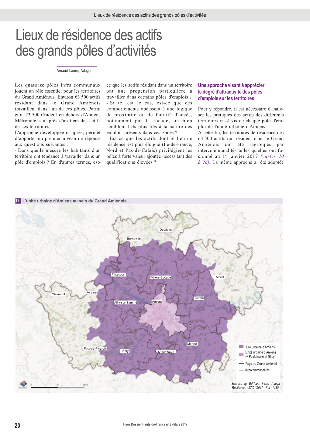 Lieux De Résidence Des Actifs Des Grands Pôles D'activités