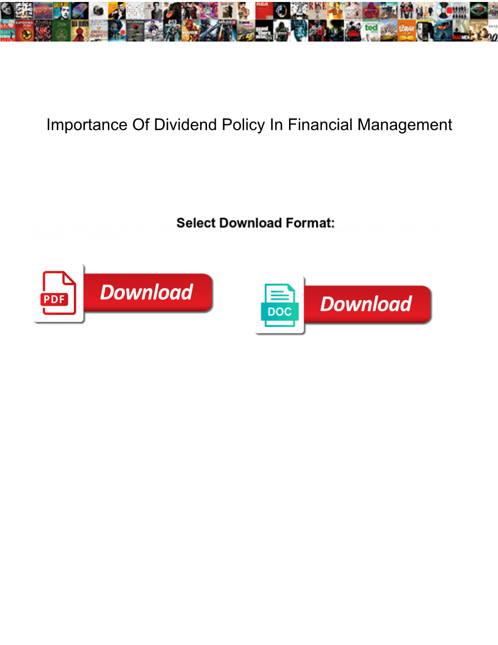 Importance of Dividend Policy in Financial Management