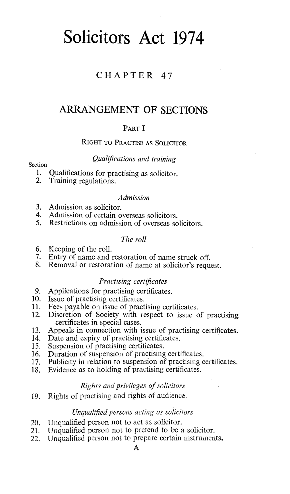 Solicitors Act 1974