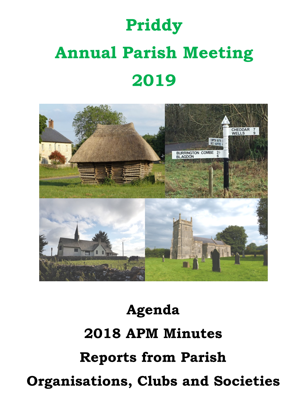 Priddy Annual Parish Meeting 2019