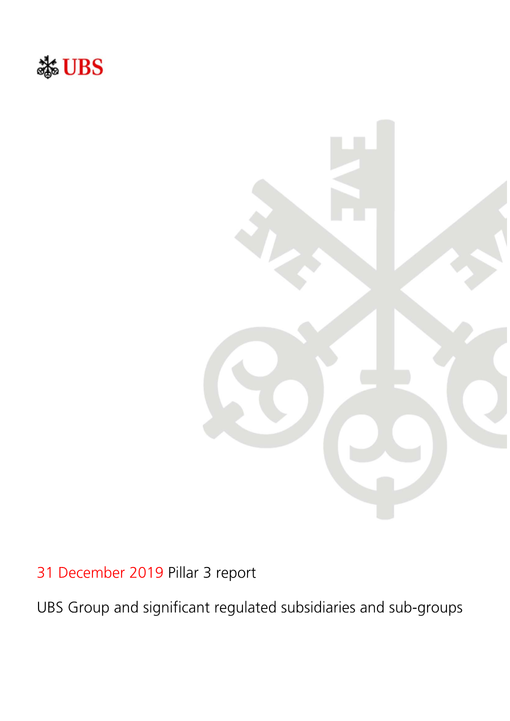 31 December 2019 Pillar 3 Report