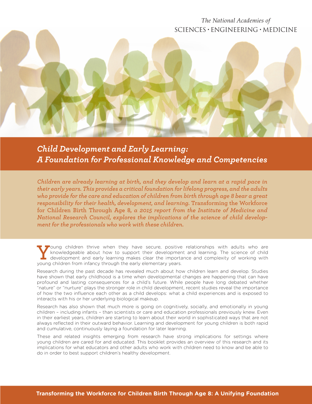 Child Development and Early Learning: a Foundation for Professional Knowledge and Competencies