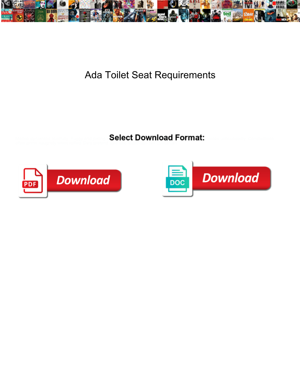 Ada Toilet Seat Requirements