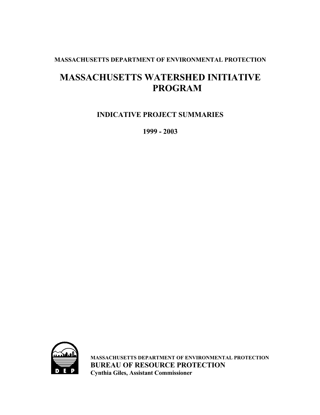 Massachusetts Department of Environmental Protection s8