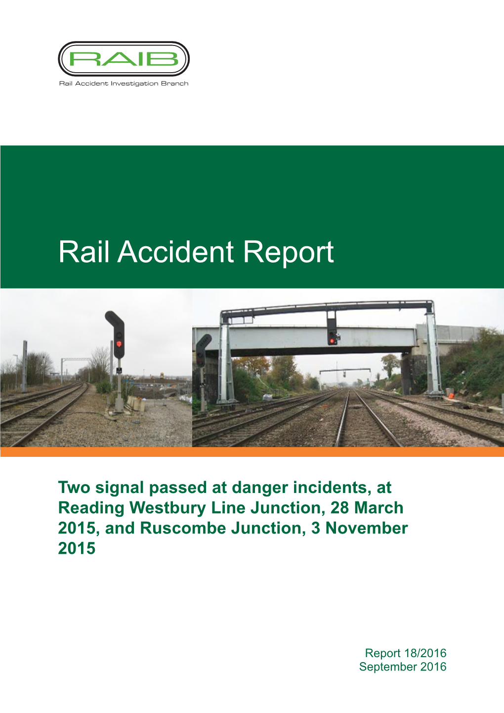 Rail Accident Report