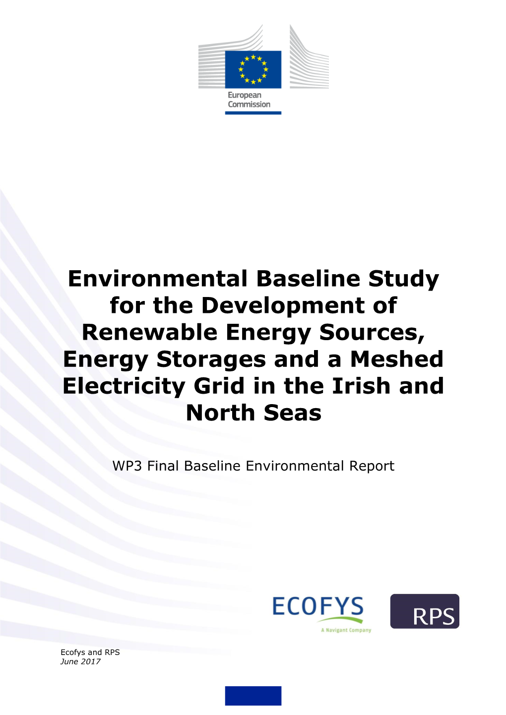 Environmental Baseline Study for the Development of Renewable Energy Sources, Energy Storages and a Meshed Electricity Grid in the Irish and North Seas