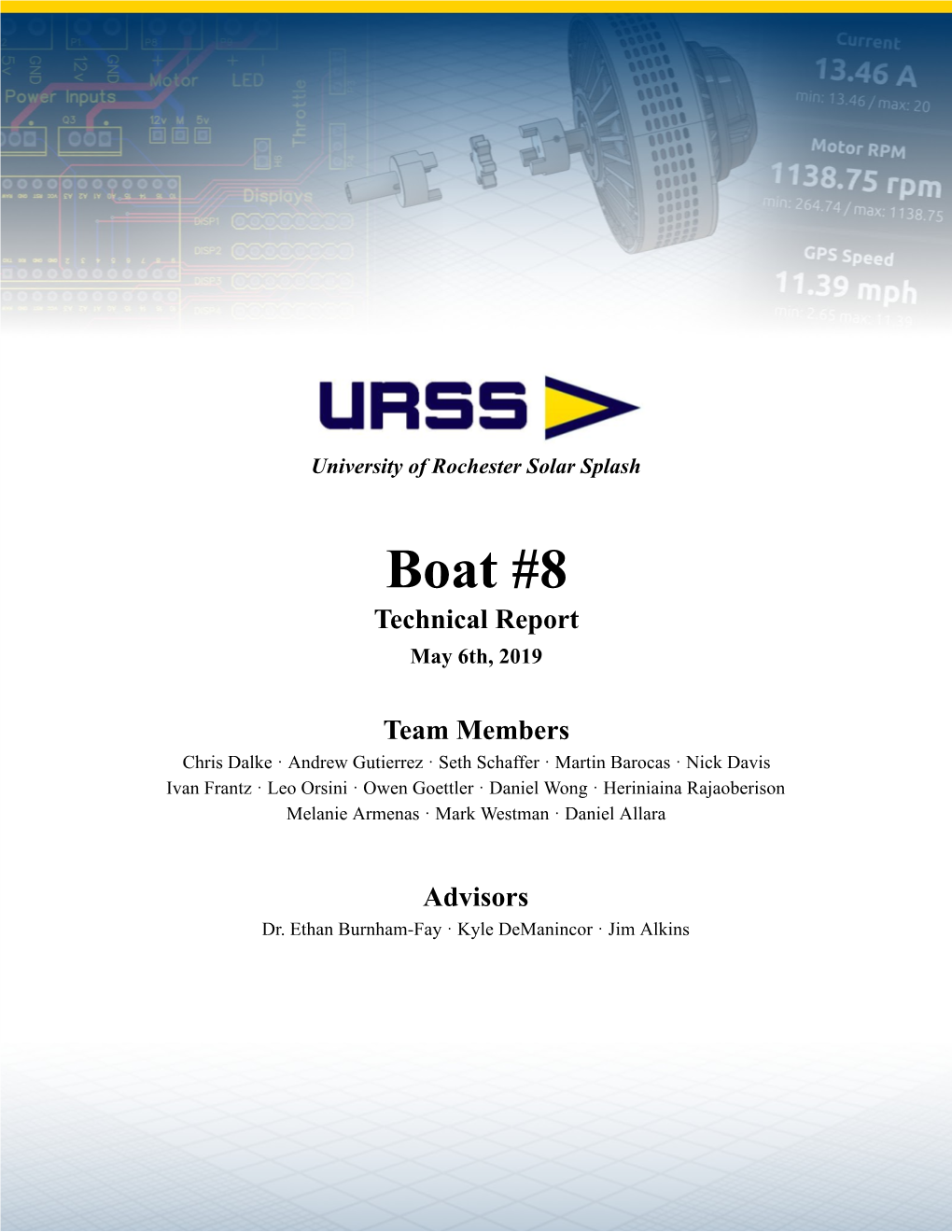 Boat #8 Technical Report