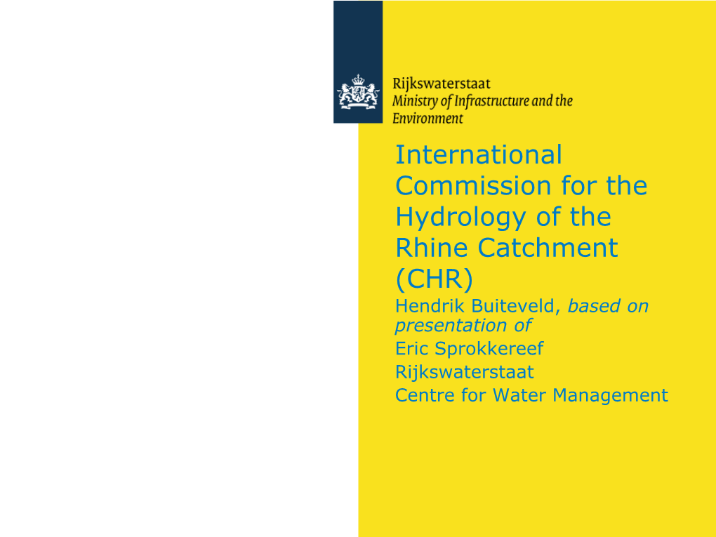 International Commission for the Hydrology of the Rhine Catchment