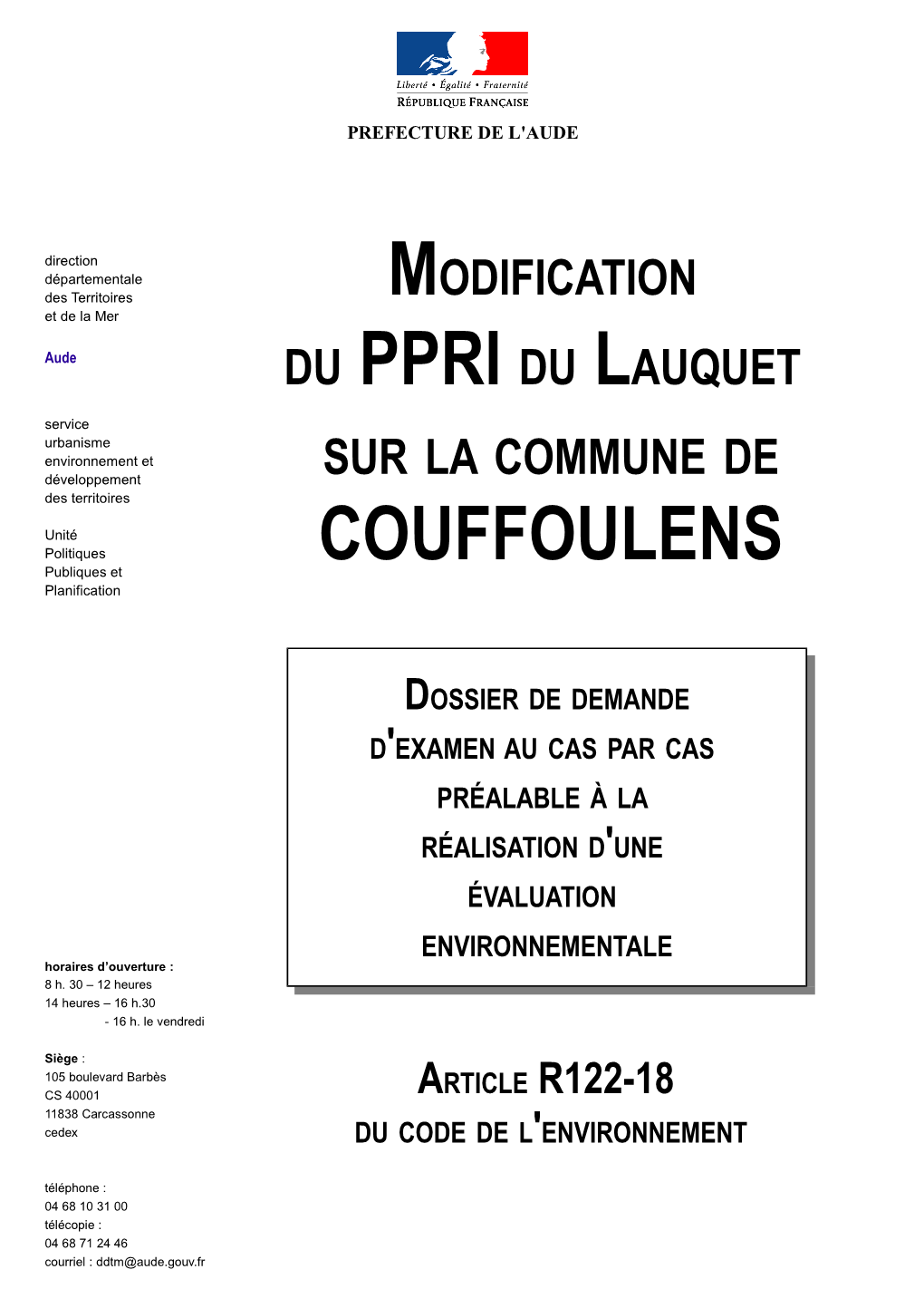 COUFFOULENS Publiques Et Planification