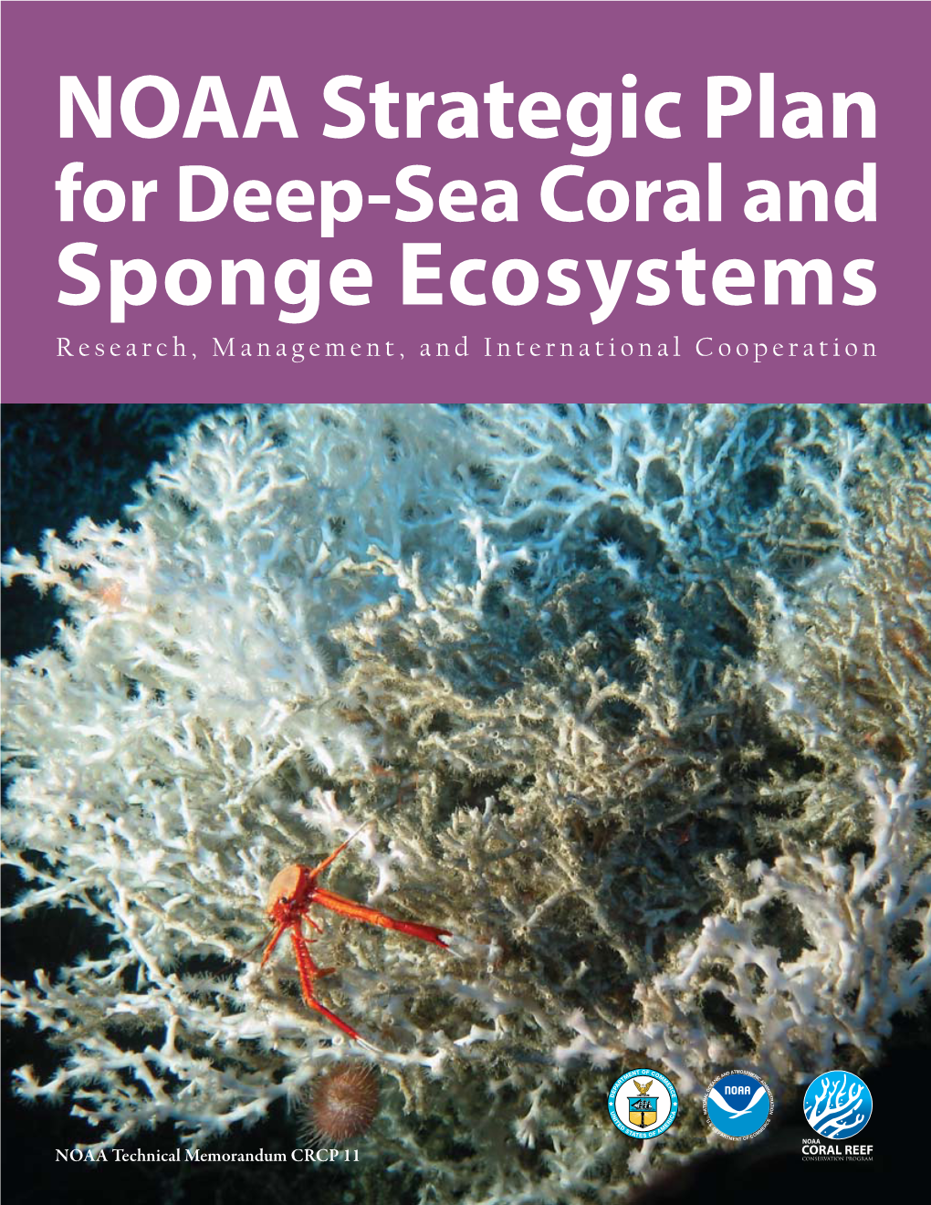 NOAA Strategic Plan for Deep-Sea Coral and Sponge Ecosystems Research, Management, and International Cooperation