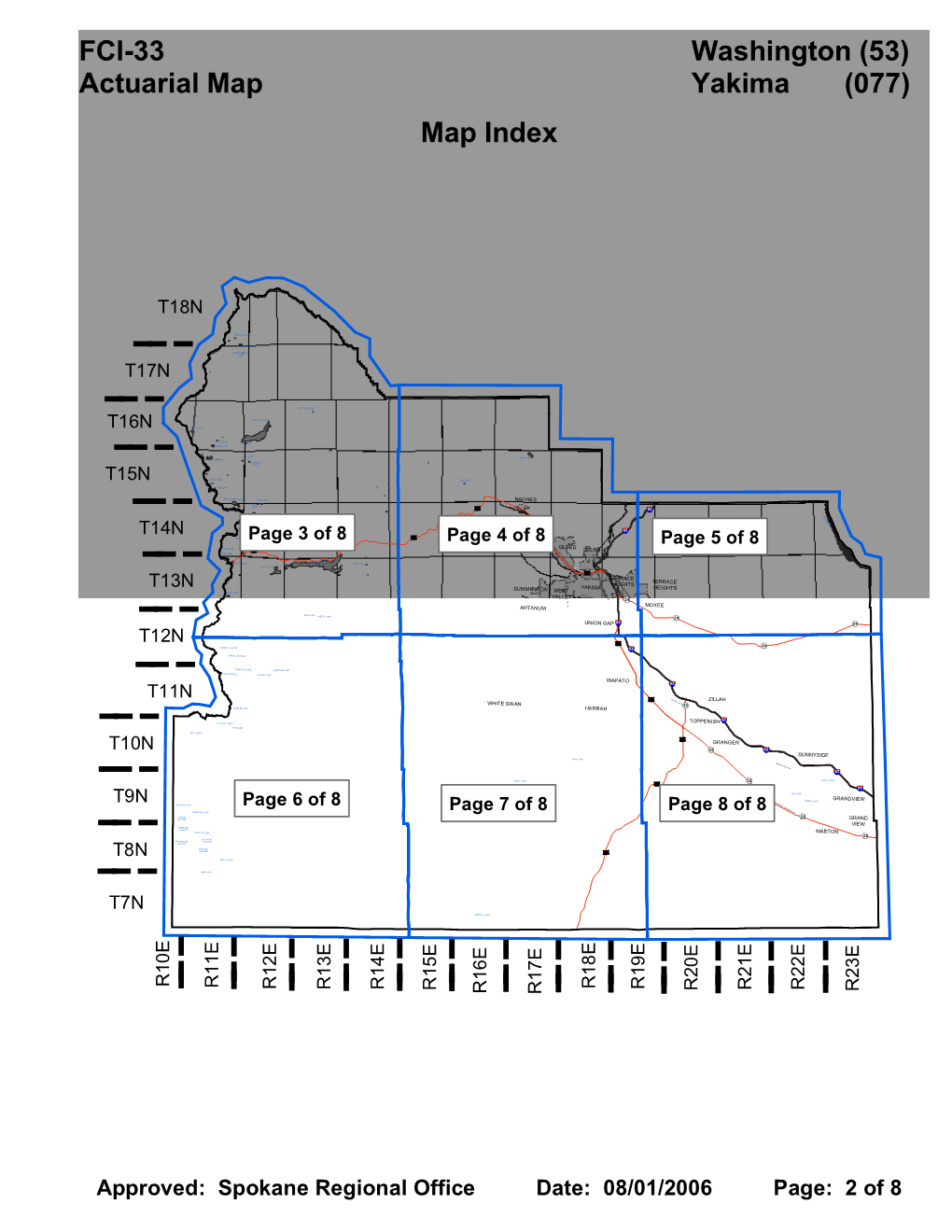 FCI-33 Actuarial Map Washington (53) Yakima (077)