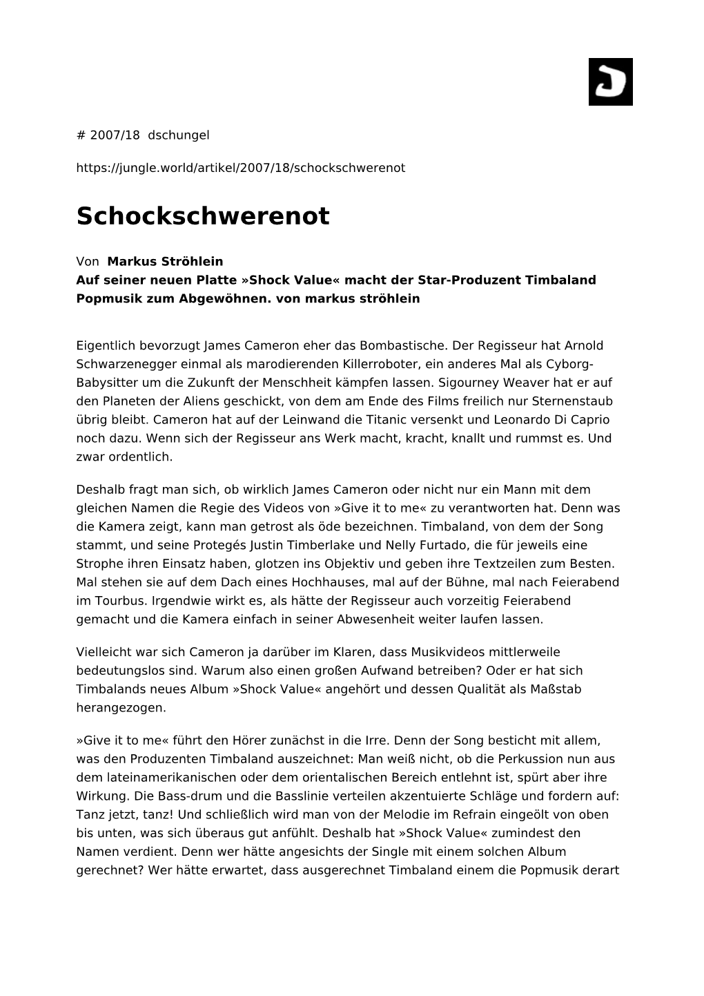 Schockschwerenot