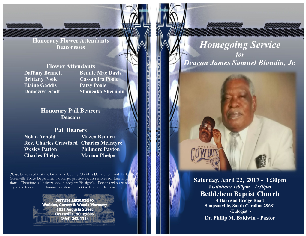 Homegoing Service For