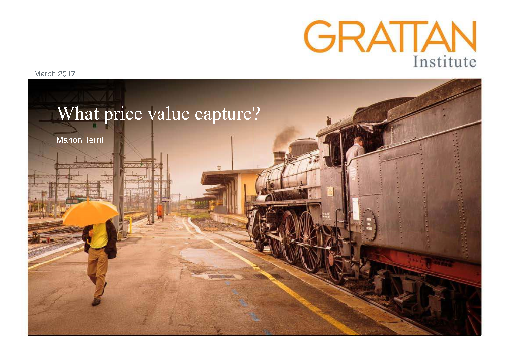 What Price Value Capture?