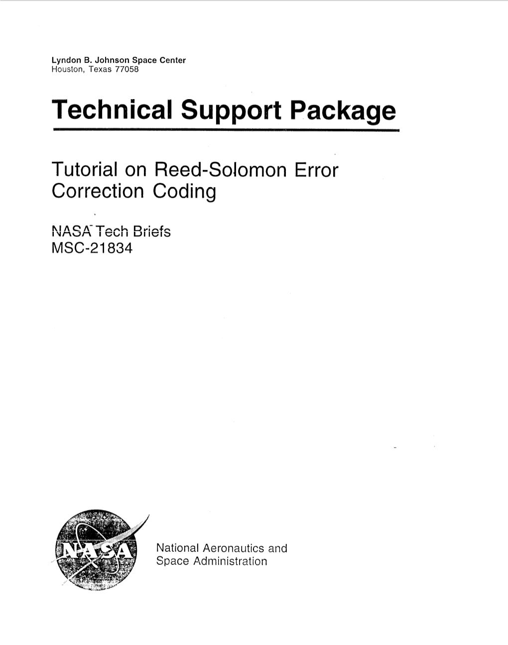 Tutorial on Reed-Solomon Error Correction Coding