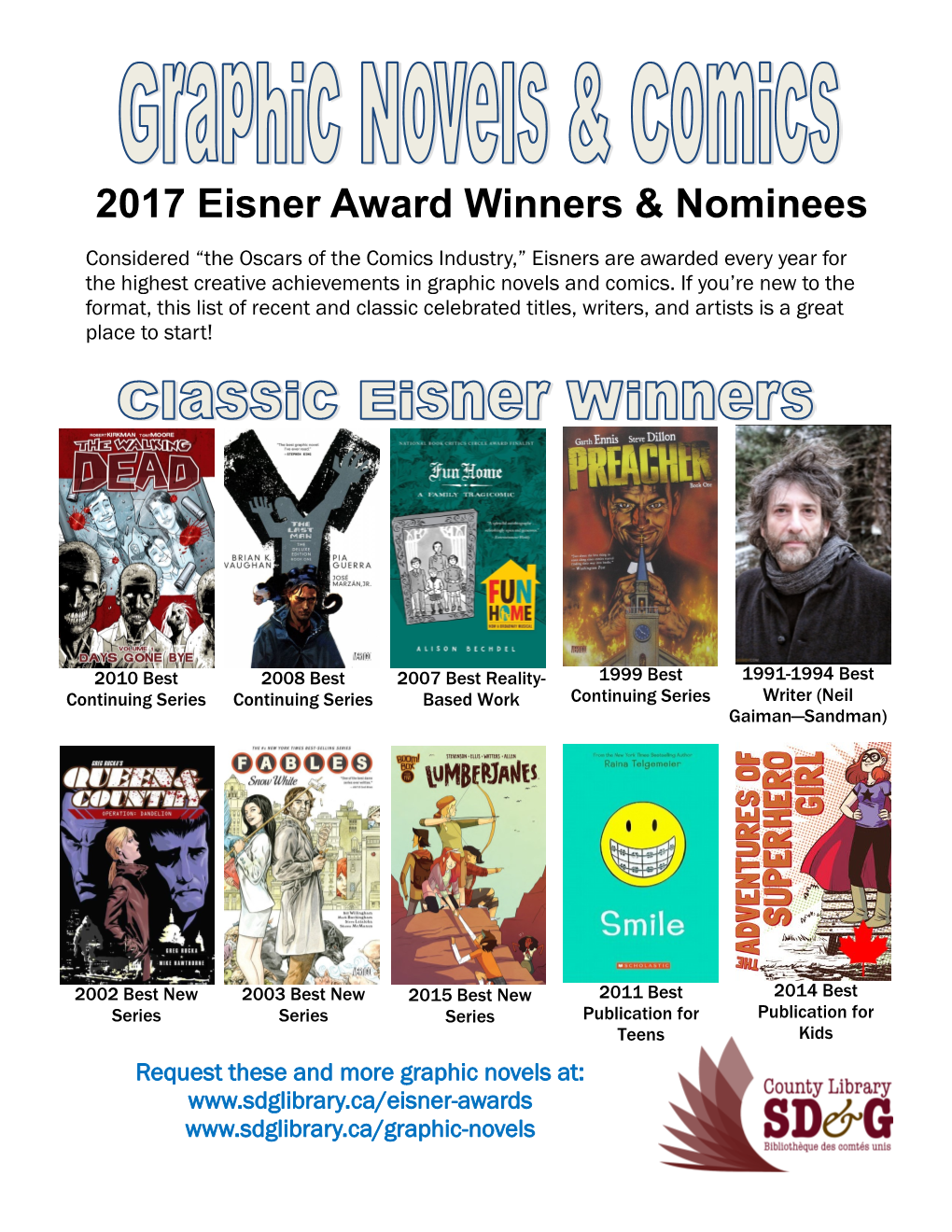 2017 Eisner Award Winners & Nominees