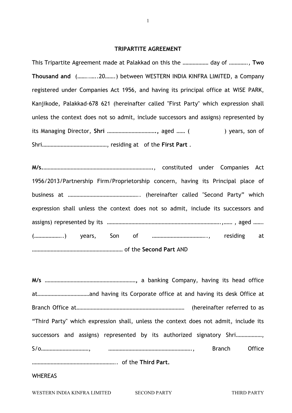 Tripartite Agreement