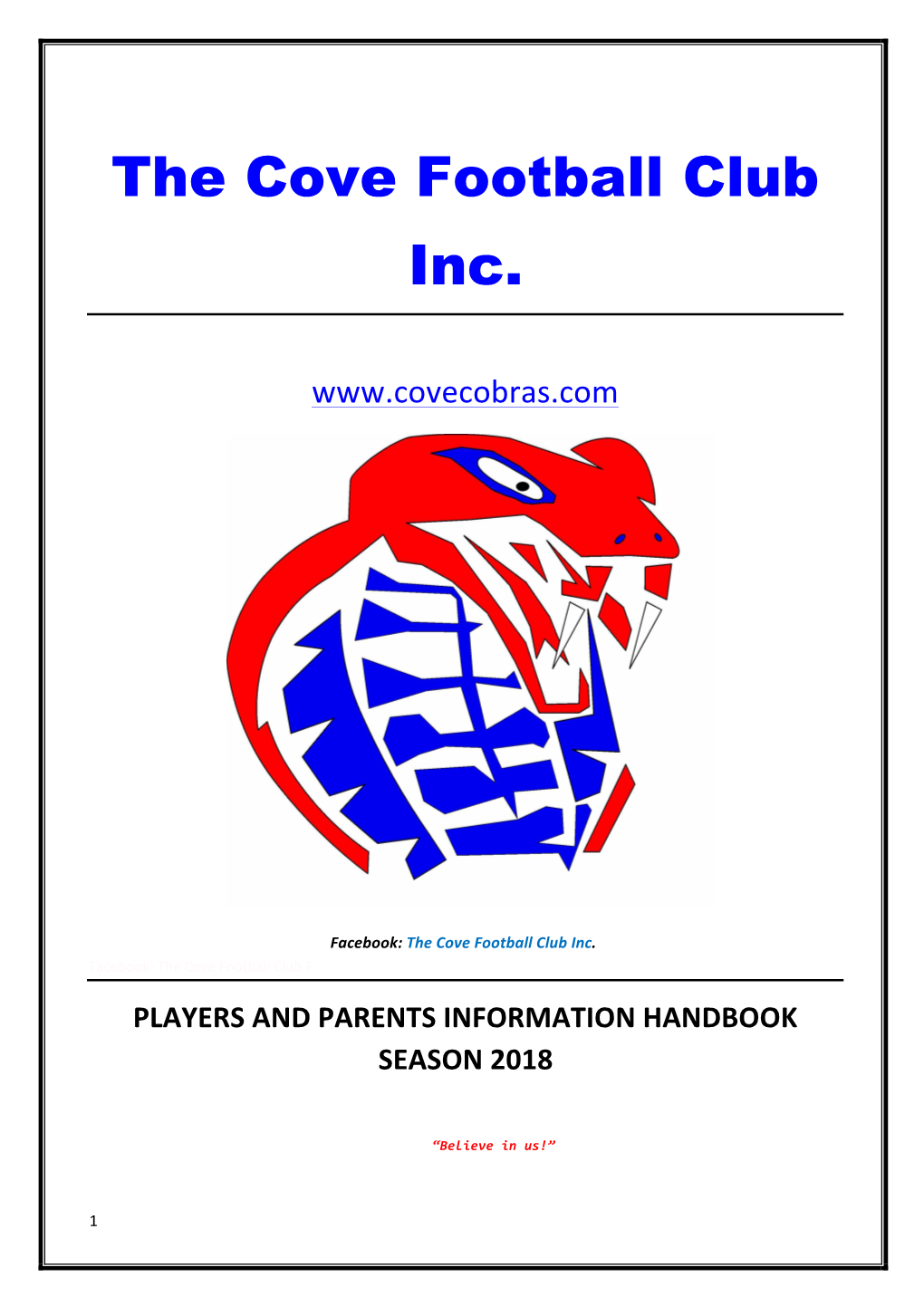 The Cove Football Club Inc