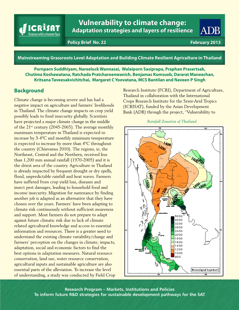 Vulnerability to Climate Change: Adaptation Strategies and Layers of Resilience