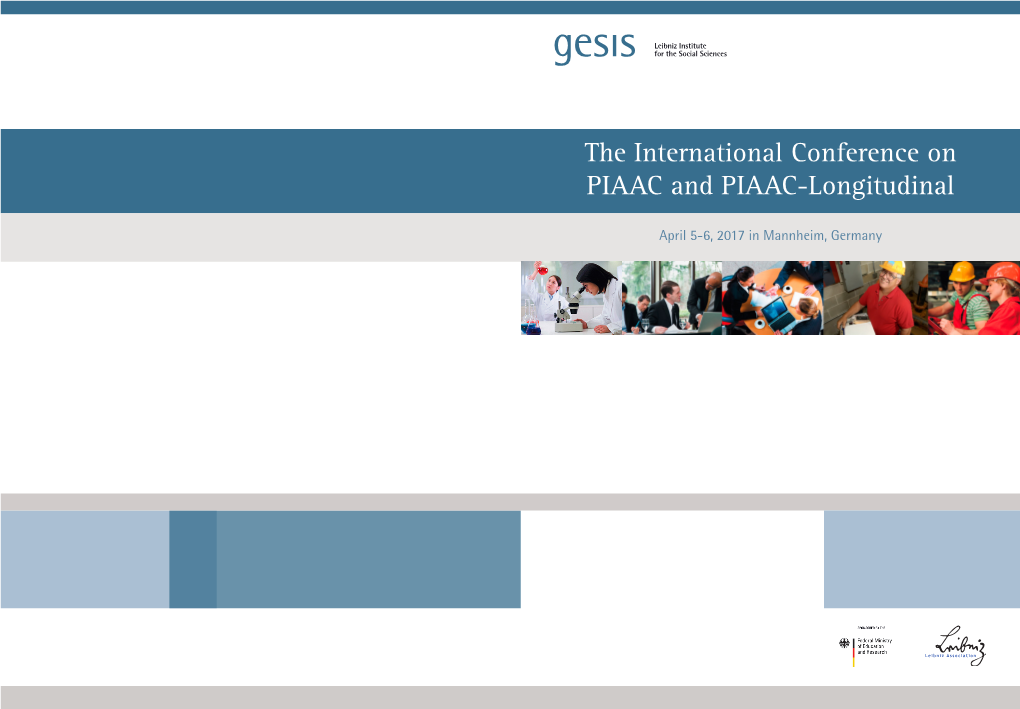The International Conference on PIAAC and PIAAC-Longitudinal