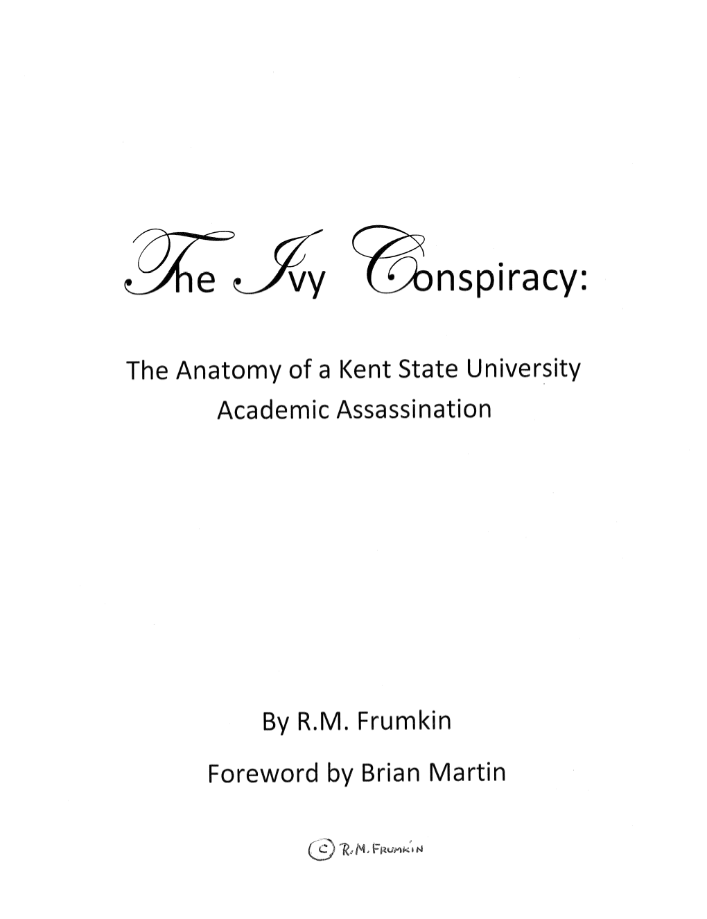 Title Page, Cover, Contents and Foreword by Brian