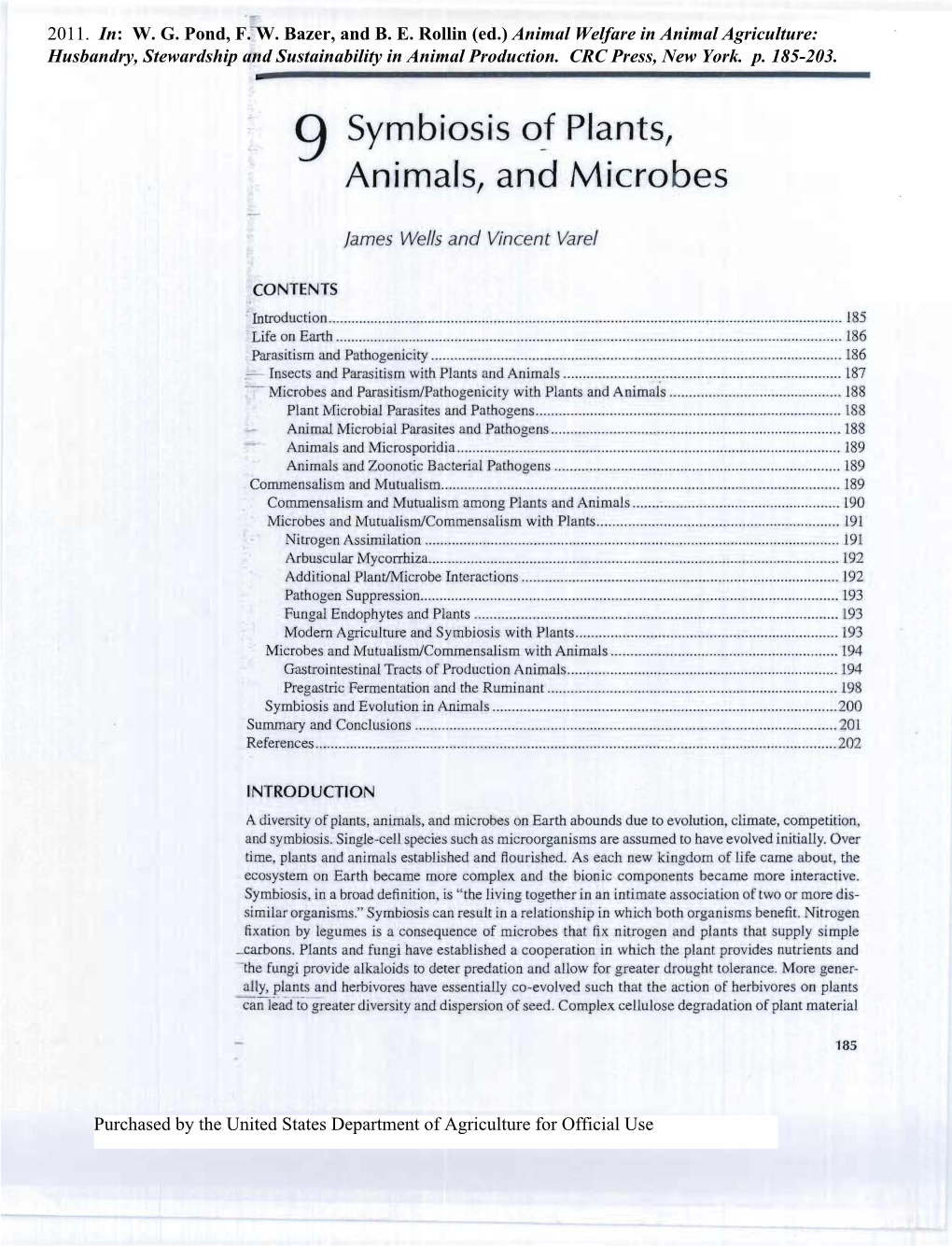 Symbiosis of Plants, Animals, and Microbes