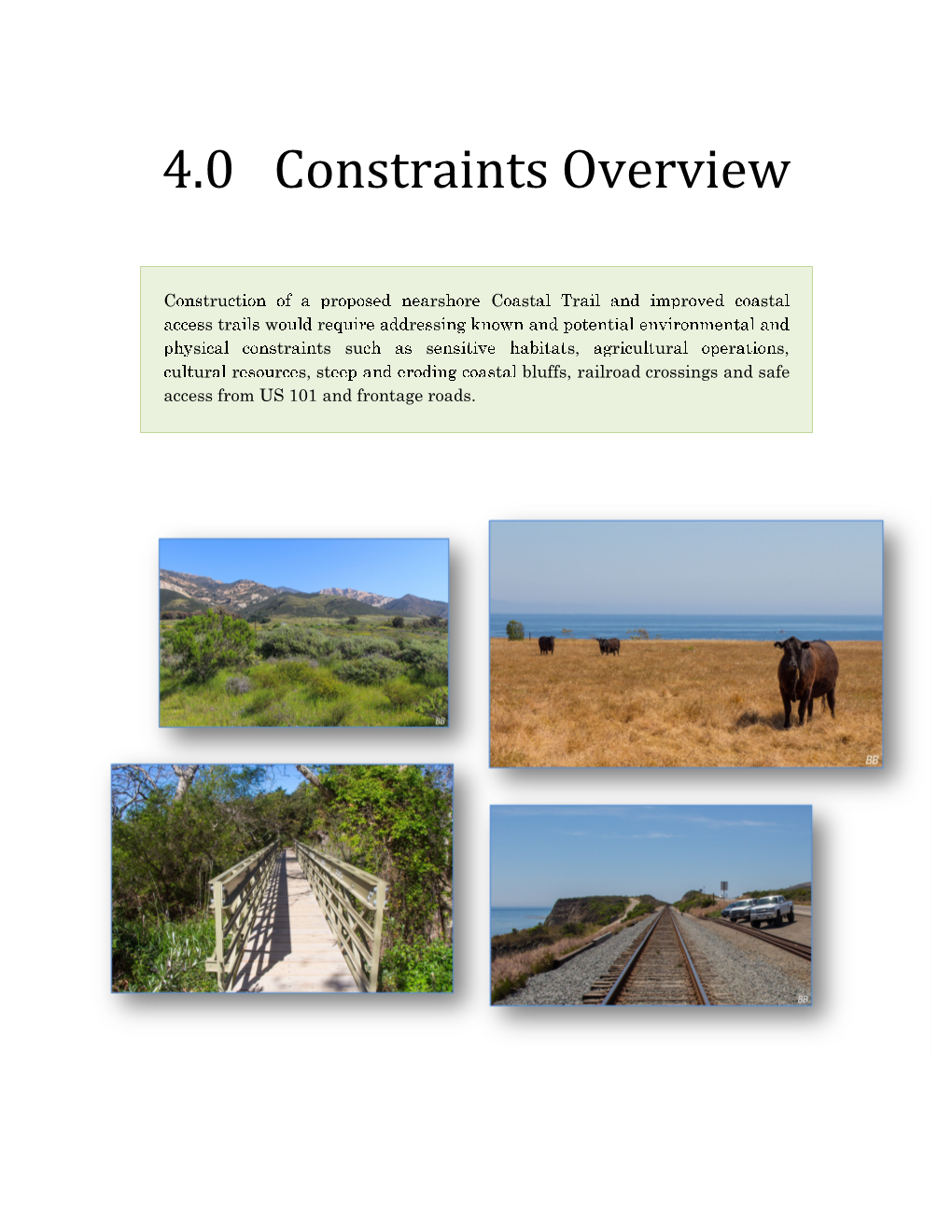 Gaviota Coastal Trail and Access Study 4-1 4.0 Constraints Overview