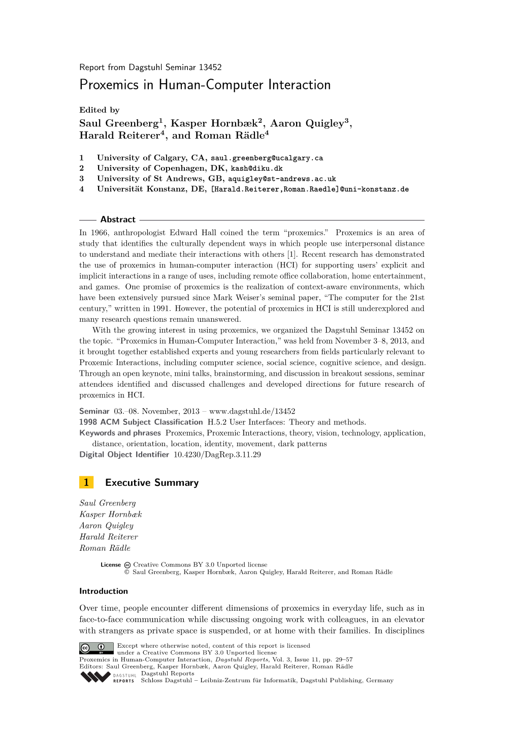 Proxemics in Human-Computer Interaction