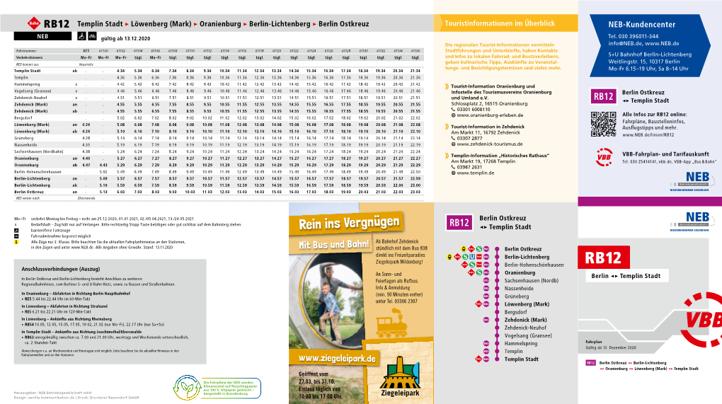 Fahrplan RB12