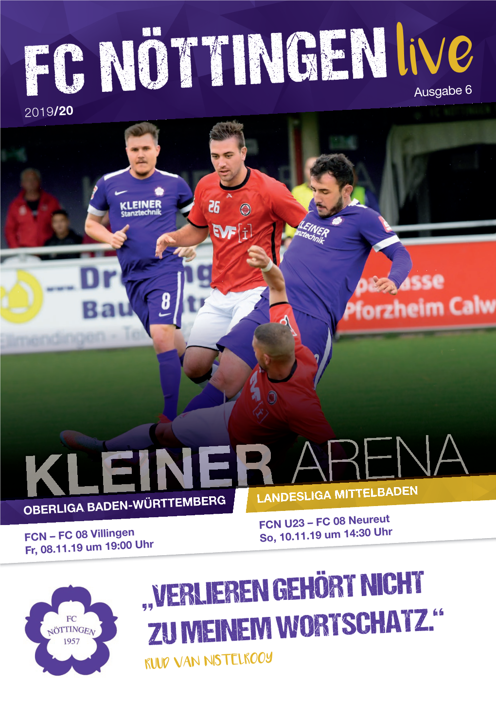 Das Stadionheft Zum Heimspiel Gegen Den FC 08 Villingen Gibt Es Natürlich Auch Wieder Online!