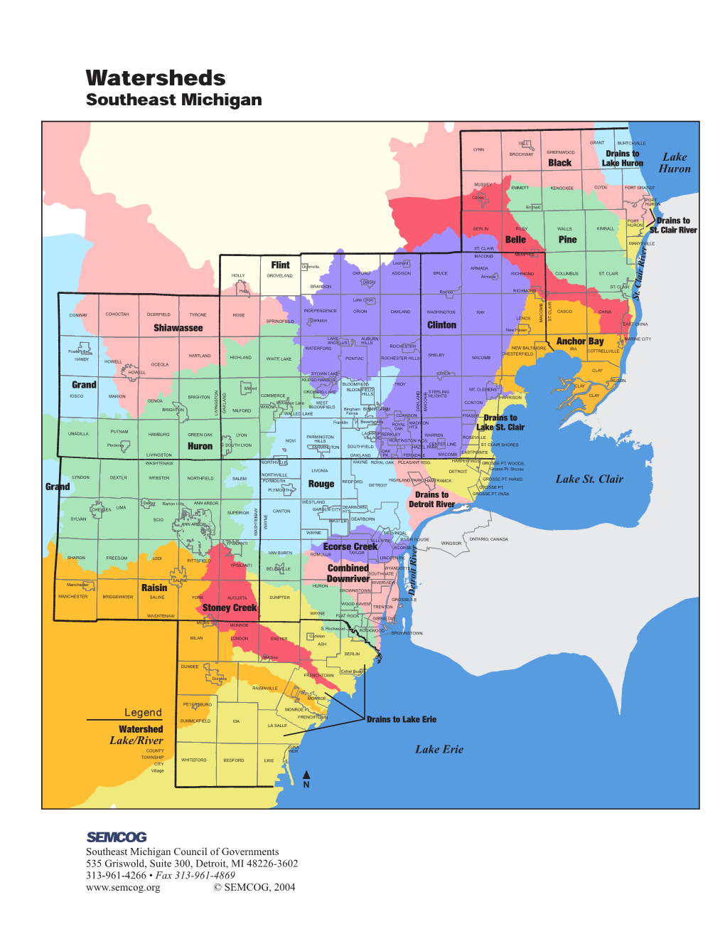 Southeastern Michigan Watersheds