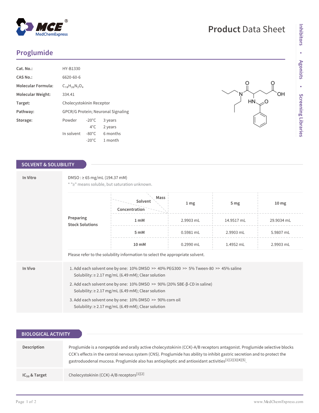 Product Data Sheet