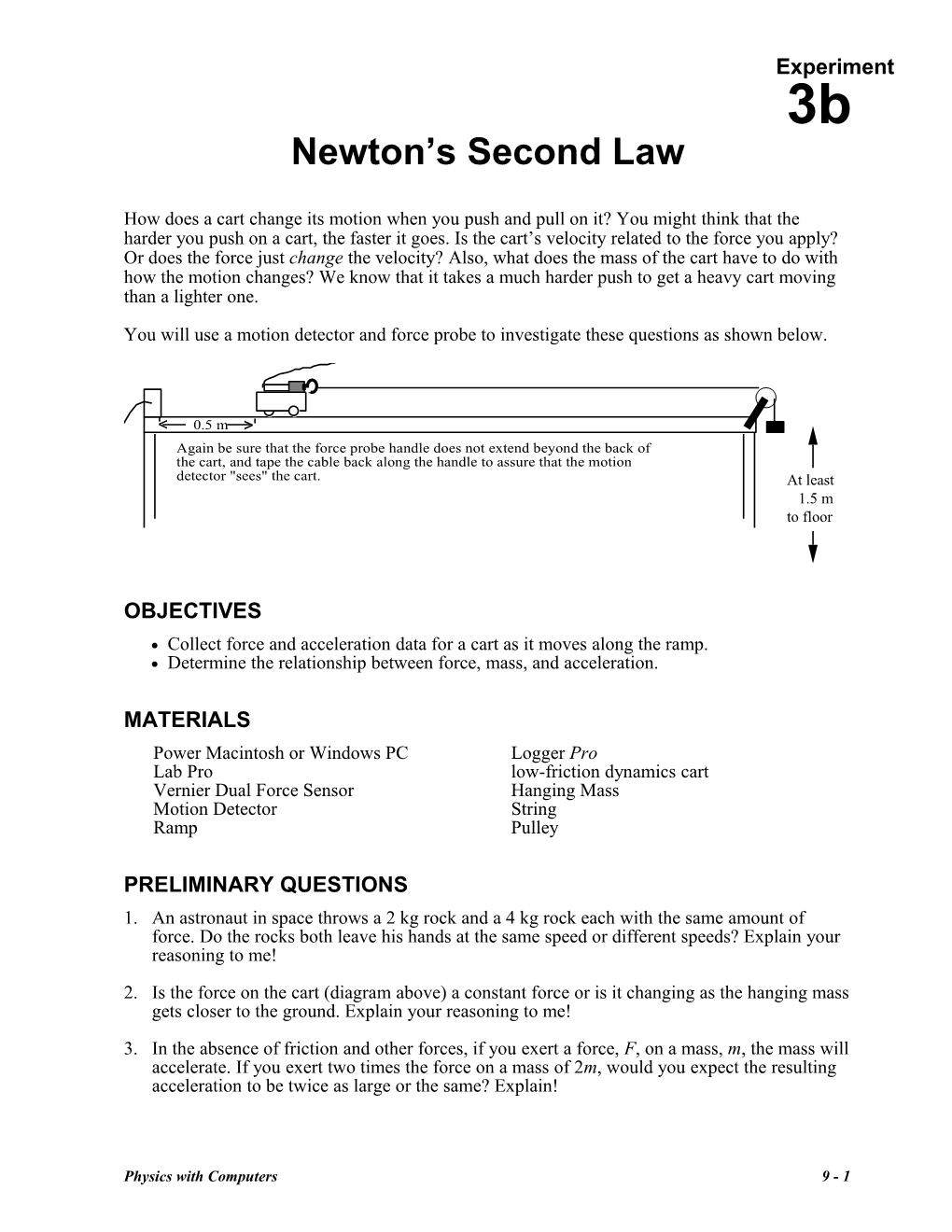 Newton S Second Law of Motion