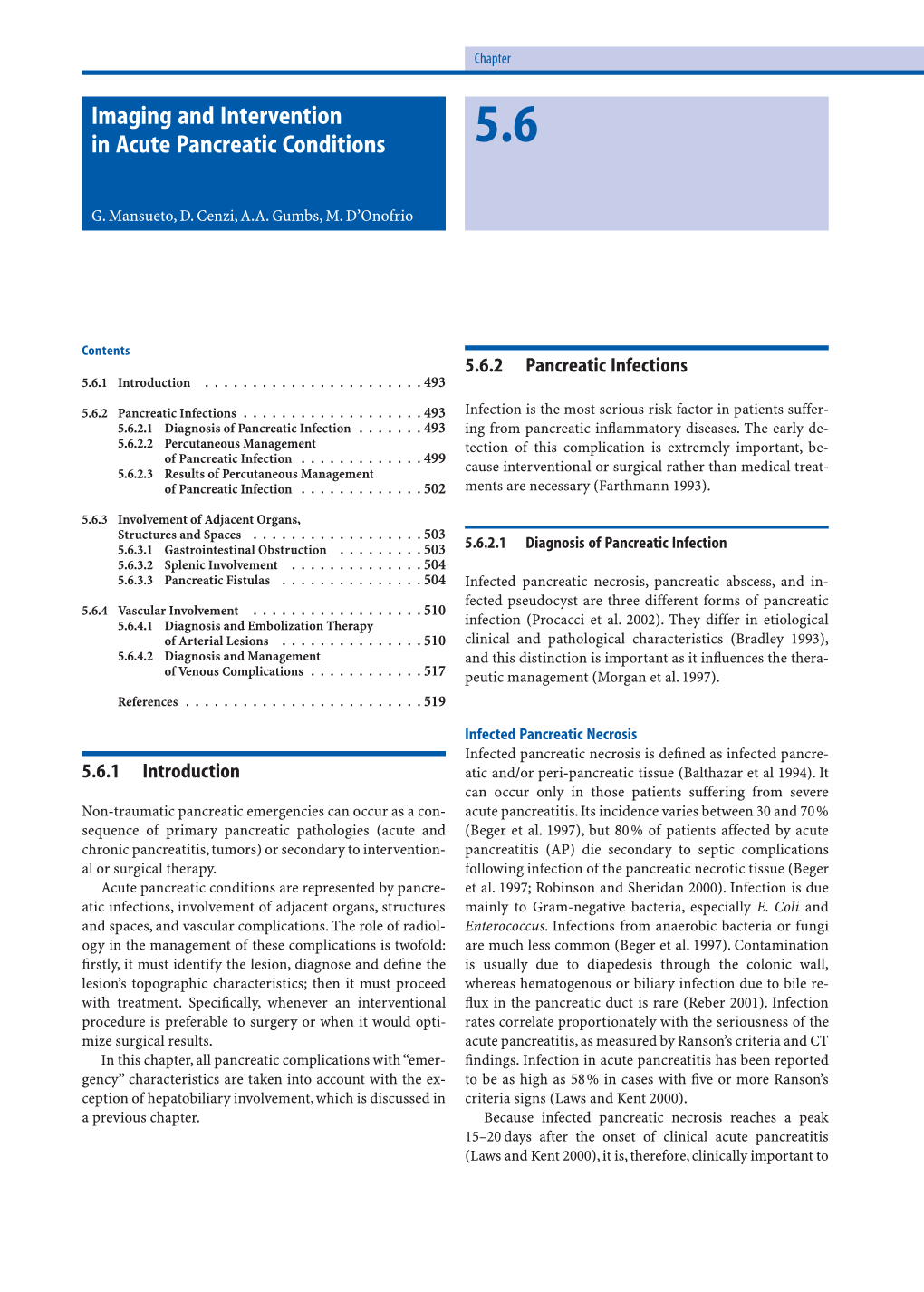 Imaging and Intervention in Acute Pancreatic Conditions 5.6