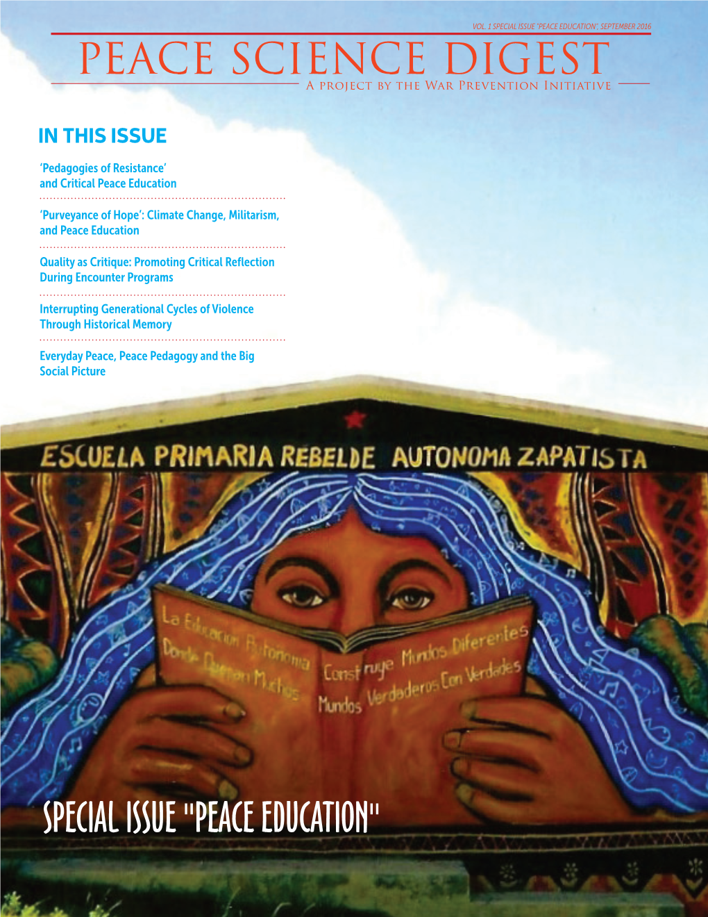 Special Issue: Peace Education