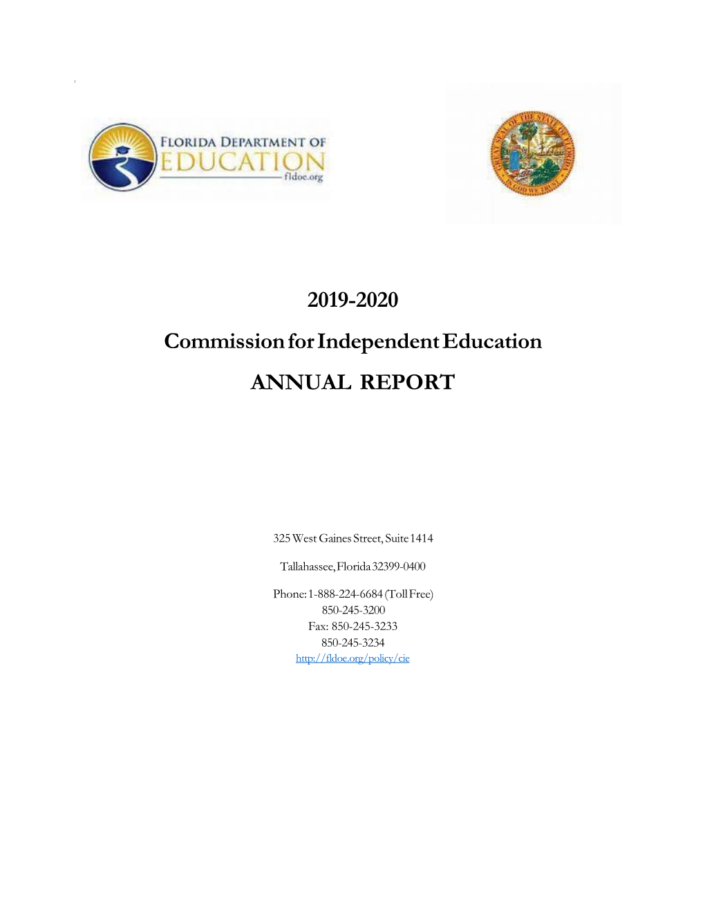 2019-2020 Annual Report Provides a Summary of the Activities Conducted by the Commission Over the Past Fiscal Year