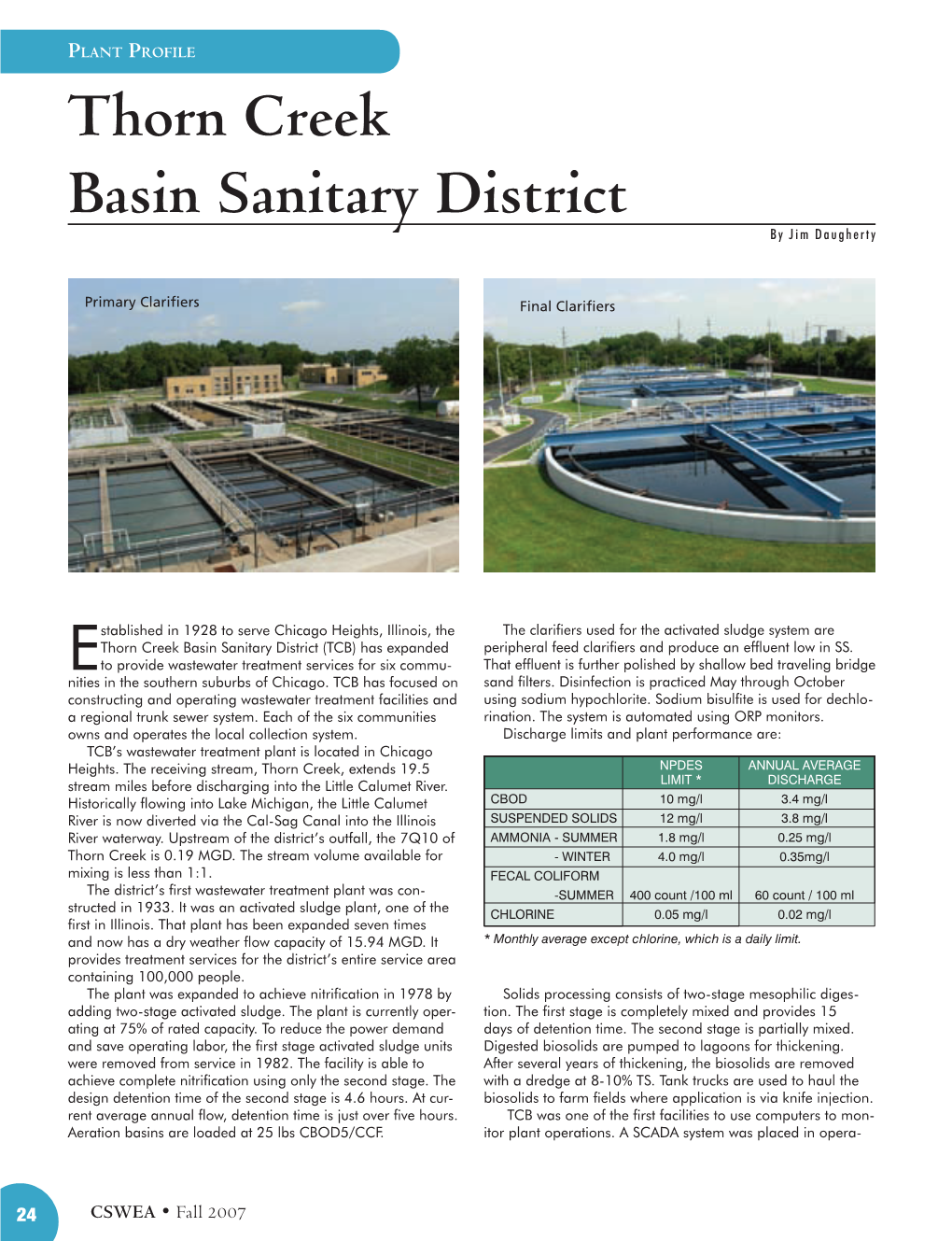 Thorn Creek Basin Sanitary District by Jim Daugherty