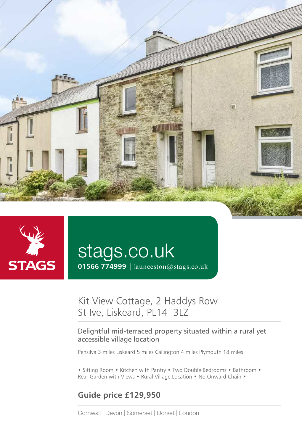 Stags.Co.Uk 01566 774999 | Launceston@Stags.Co.Uk