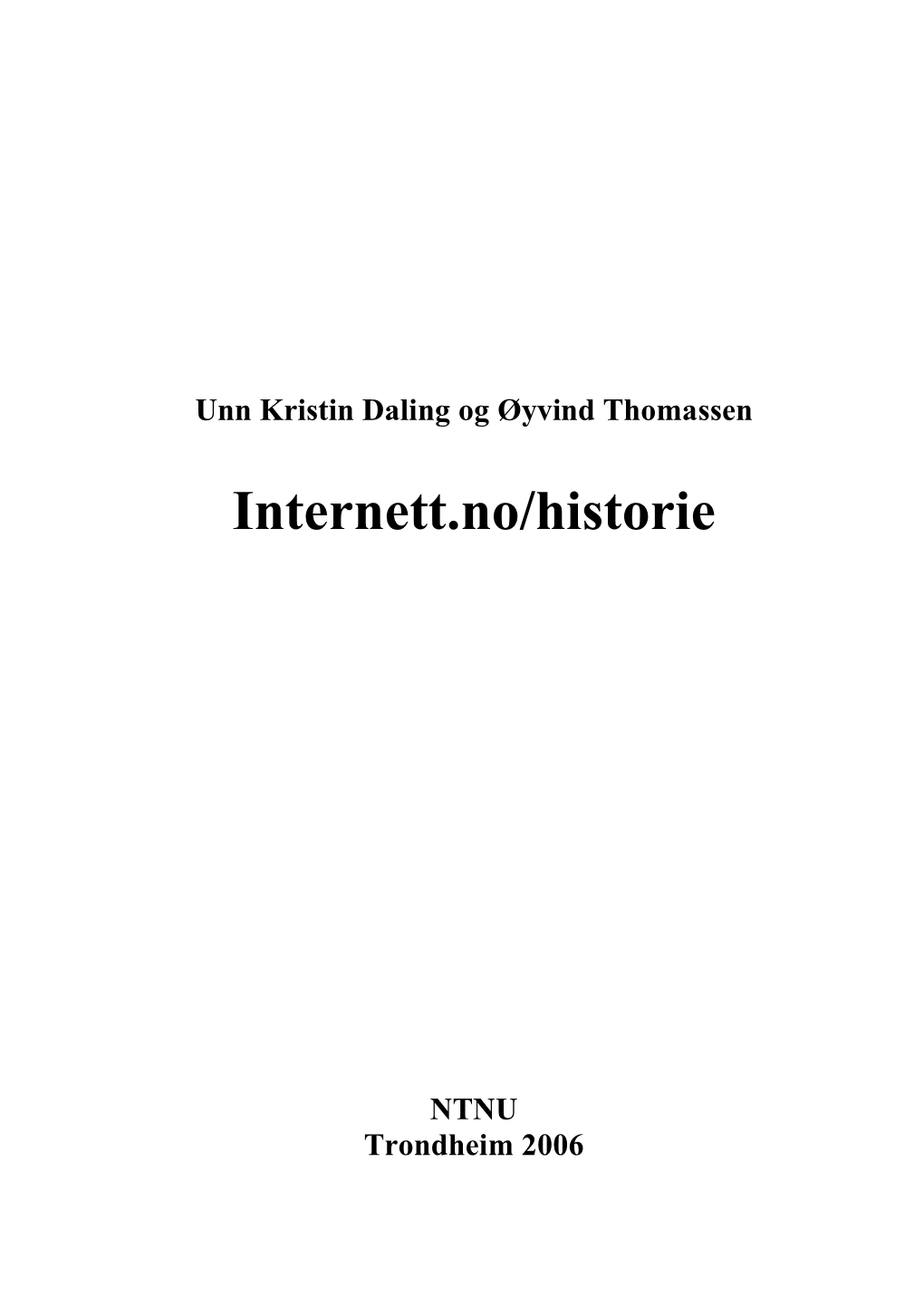 Internett.No/Historie