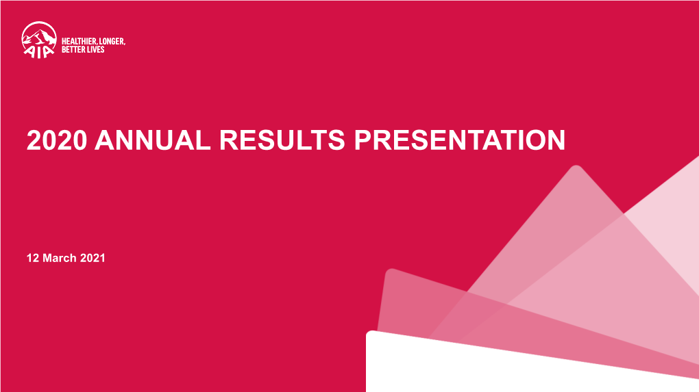 AIA Group 2020 Annual Results Presentation