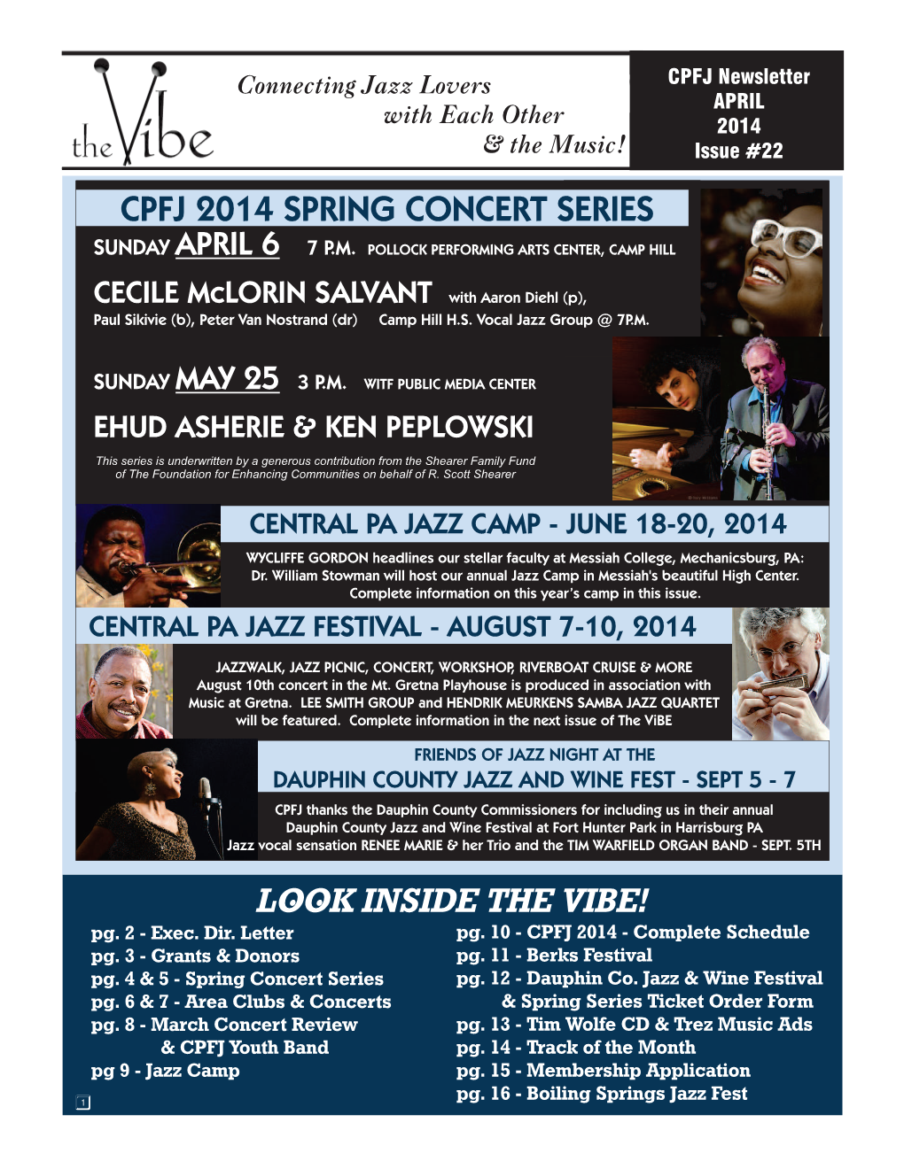 Cpfj 2014 Spring Concert Series Sunday April 6 7 P.M