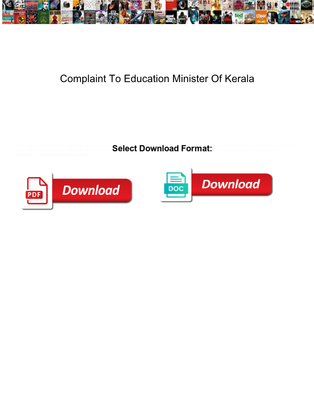 Complaint to Education Minister of Kerala