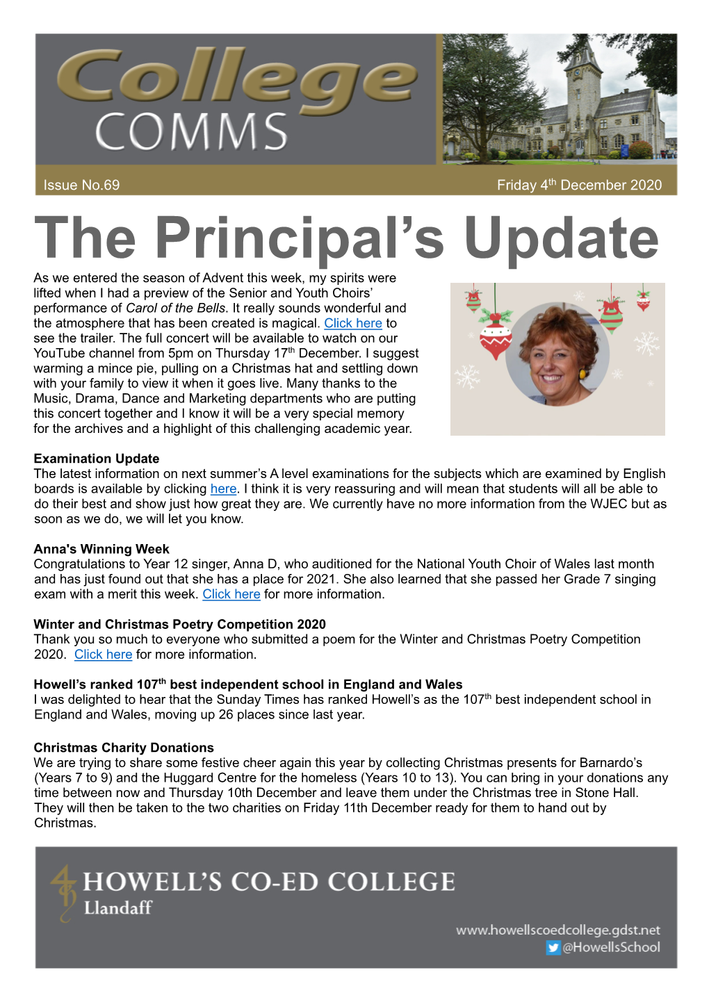 The Principal's Update