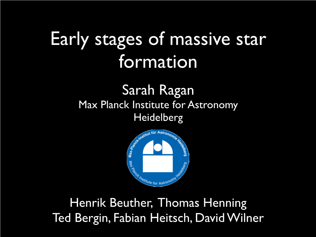 Early Phases of Massive Star Formation