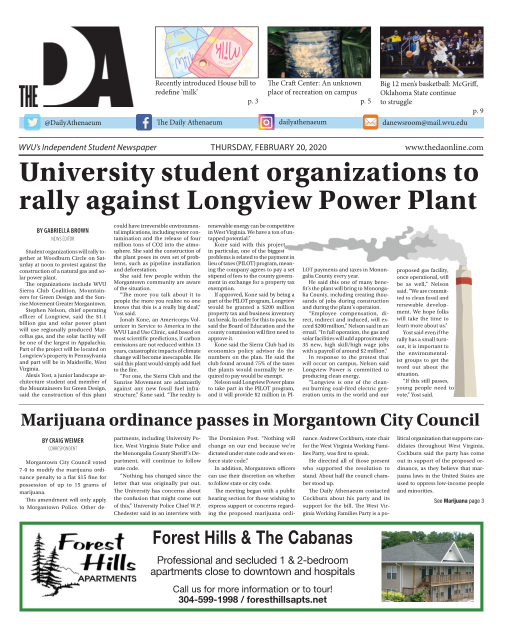 University Student Organizations to Rally Against Longview Power Plant