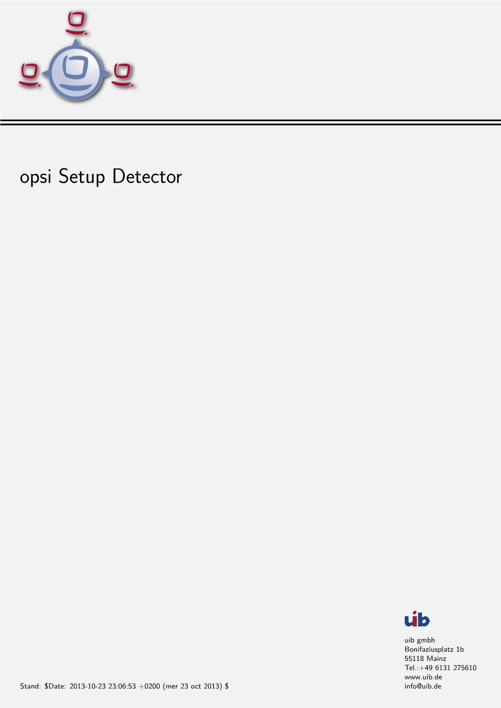 Opsi Setup Detector