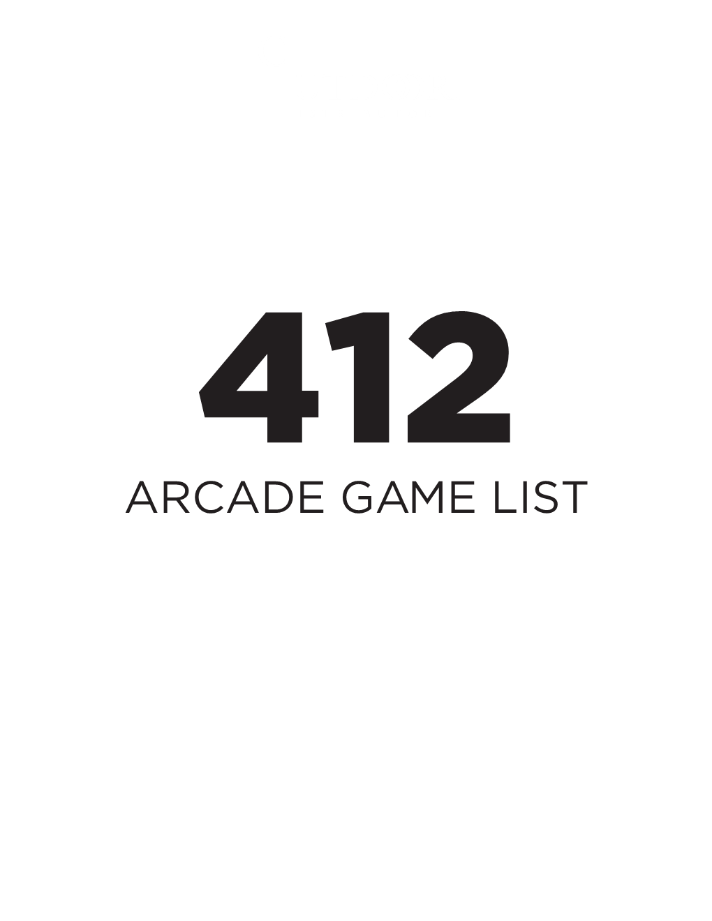 412-2P-Arcadegamelist.Pdf