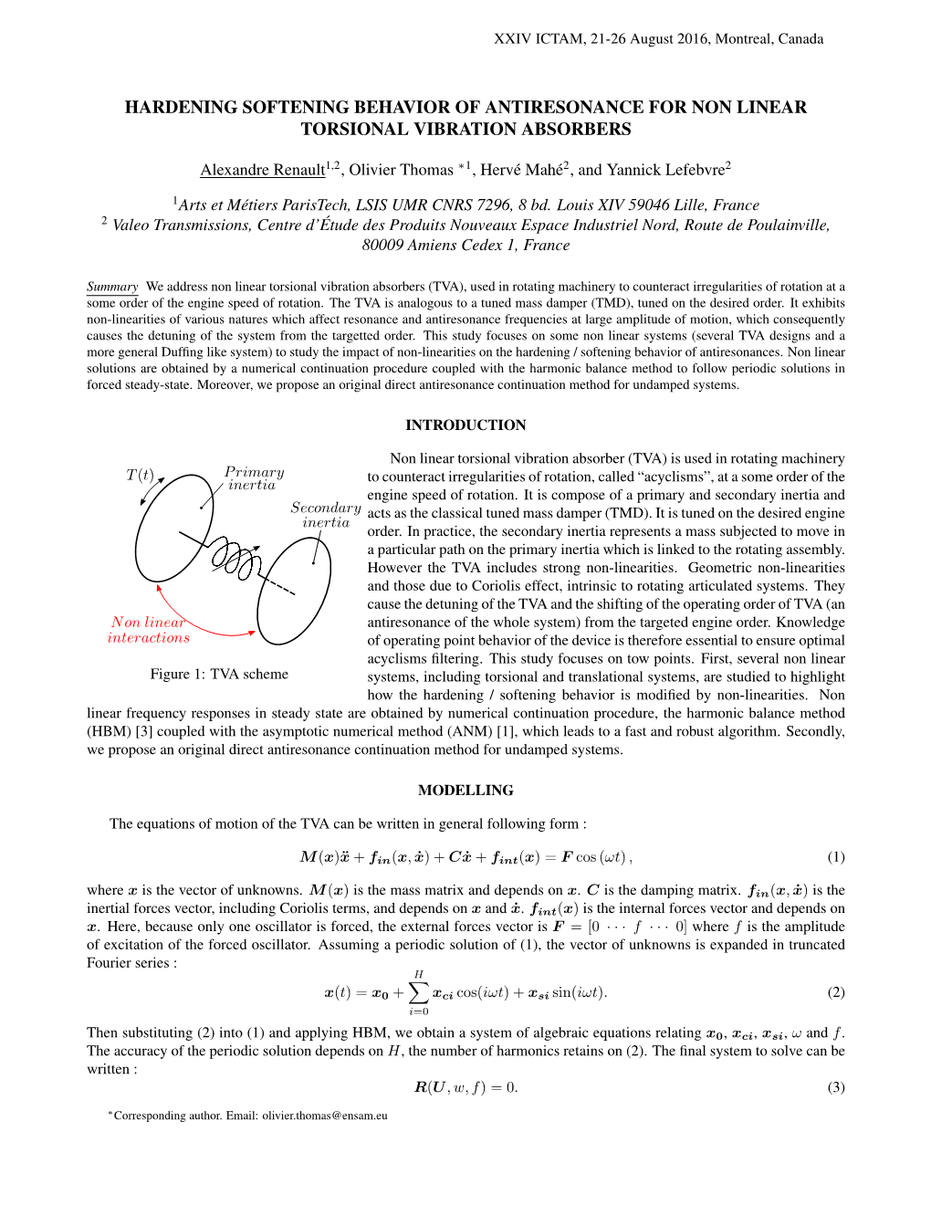 Hardening Softening Behavior of Antiresonance for Non Linear Torsional Vibration Absorbers