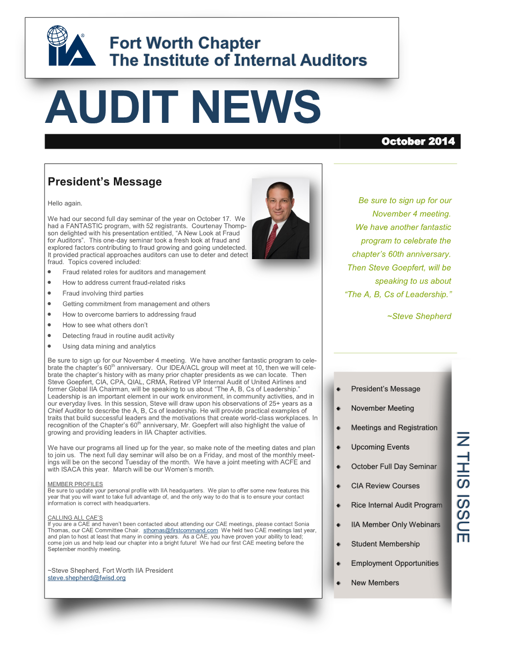 AUDIT NEWS October 2014